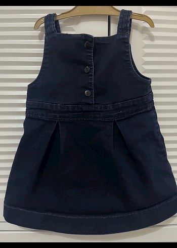 Kız Çocuk Lacivert Denim Elbise - Görsel 2