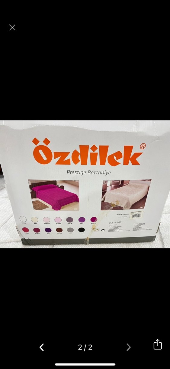 Özdilek Beyaz battaniye - Görsel 2
