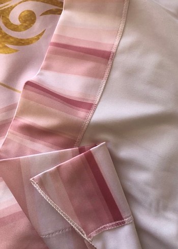 Pembe Baskılı Doğum Günü fon perde - Görsel 5