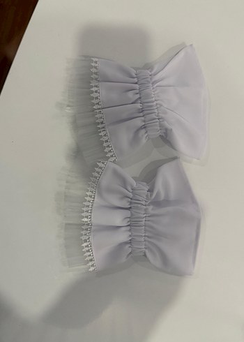 Kızlar için Beyaz boyunluk kolluk - Görsel 2