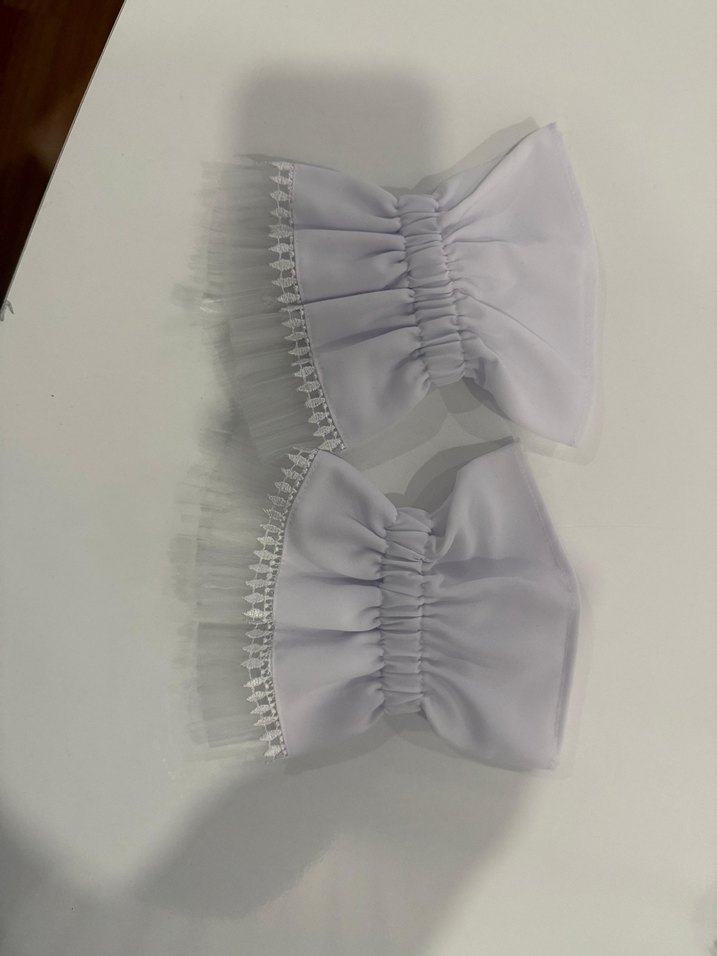 Kızlar için Beyaz boyunluk kolluk - Görsel 2