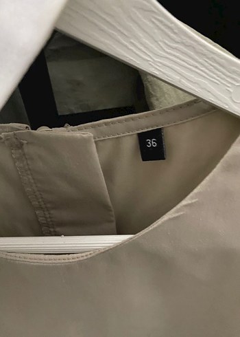 Düğmeli Bej Midi Tunik - Görsel 7