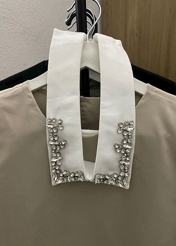 Düğmeli Bej Midi Tunik - Görsel 6