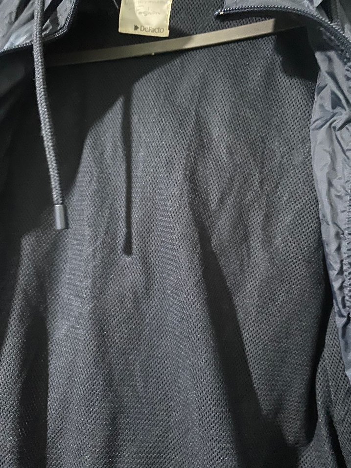 Lacivert Fermuarlı Yağmurluk - Görsel 4