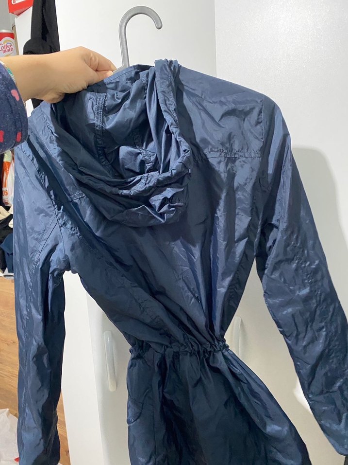 Lacivert Fermuarlı Yağmurluk - Görsel 2