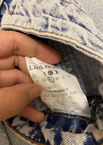 kot Bol Kesim Midi Denim Kadın Pantolon - Görsel 6
