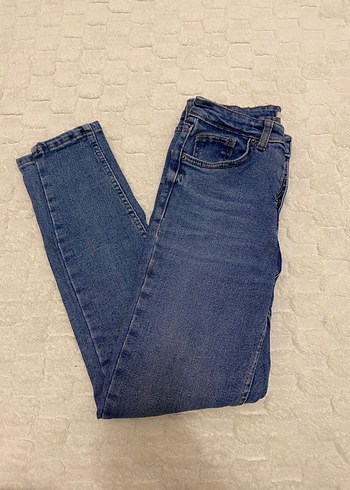 Tokalı Mavi Kadın Denim Pantolon - Görsel 2