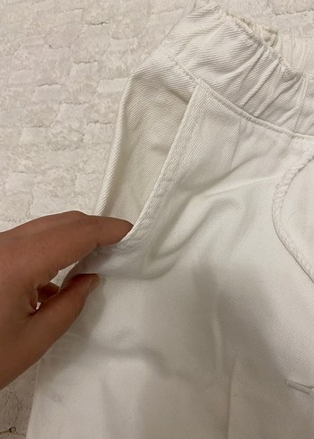 Bej Pamuklu Rahat Kesim Kadın Pantolon - Görsel 4