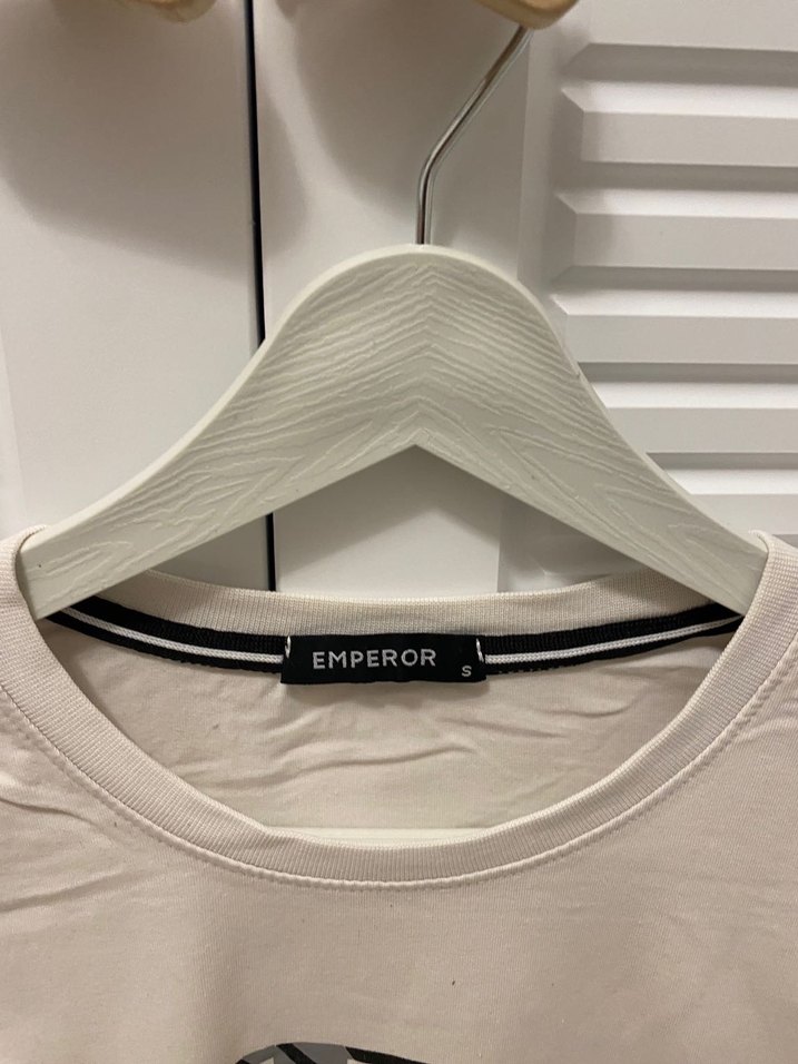 Baskılı Beyaz Kısa Kollu erkek Tişört - Görsel 2