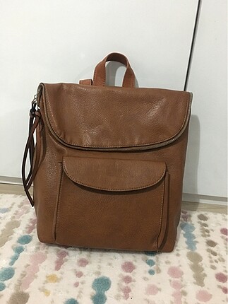 stradivarius taba rengi sırt çantası