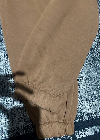 Kadın Kahverengi Keten Salaş Eşofman Altı - Görsel 2