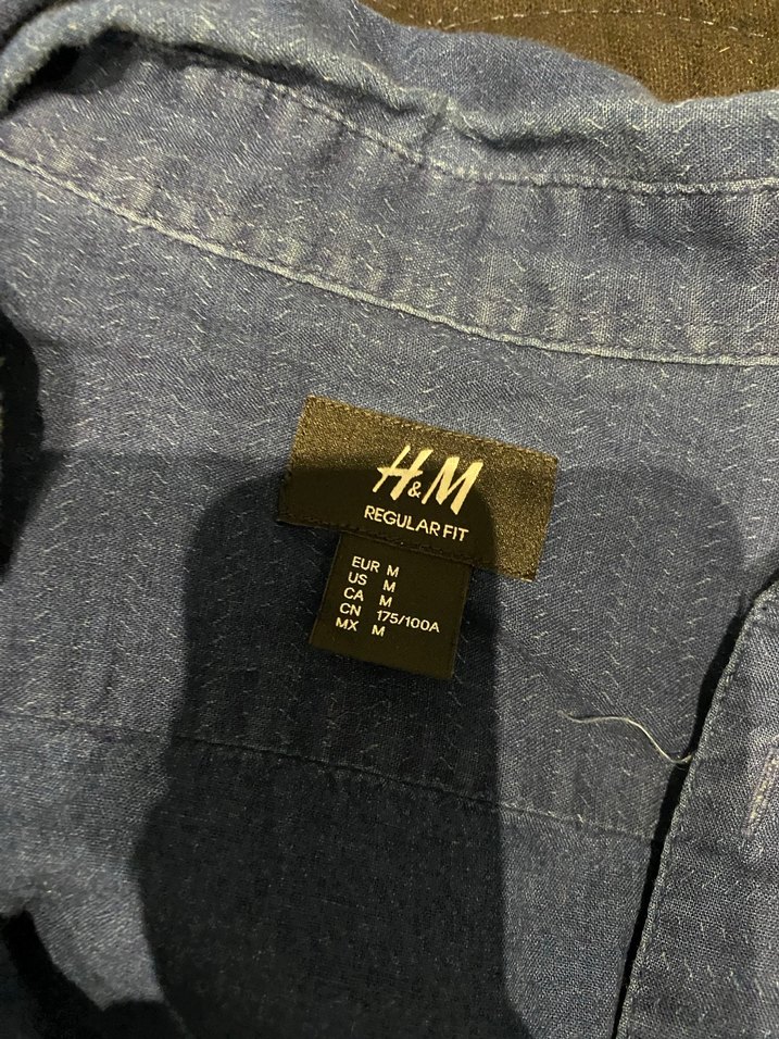 Gri Denim Erkek Gömlek Uzun Kollu - Görsel 3