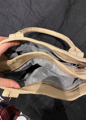 Bej Pamuk Kadın Günlük Çanta - Görsel 2