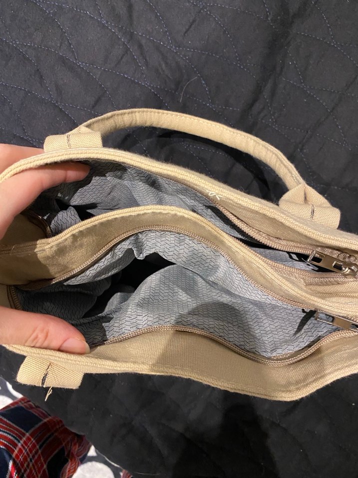 Bej Pamuk Kadın Günlük Çanta - Görsel 2