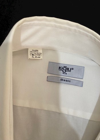 Düğmeli Beyaz Pamuklu Erkek Gömlek - Görsel 4