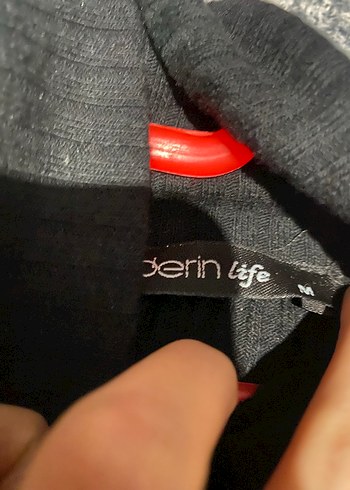 Siyah Uzun Triko Boğazlı Elbise - Görsel 3