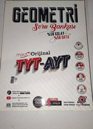 MİKROORİJİNAL TYT AYT GEOMETRİ + krallar karması 2 adet tyt mat 