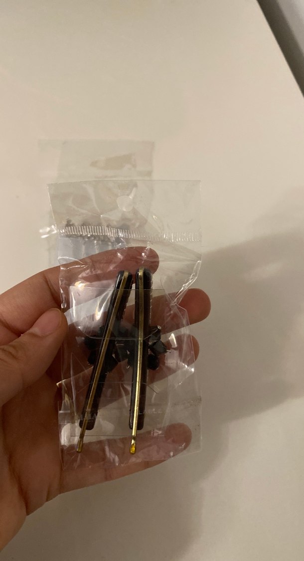 Siyah Metal Boncuklu Gotik Saç Tokası Seti - Görsel 3