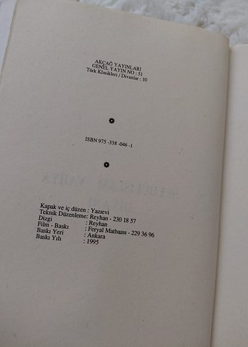 Yahya Divanı Roman Kitabı