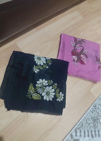 Diğer Çiçek Desenli Bohem Kadın Fular/Yazma