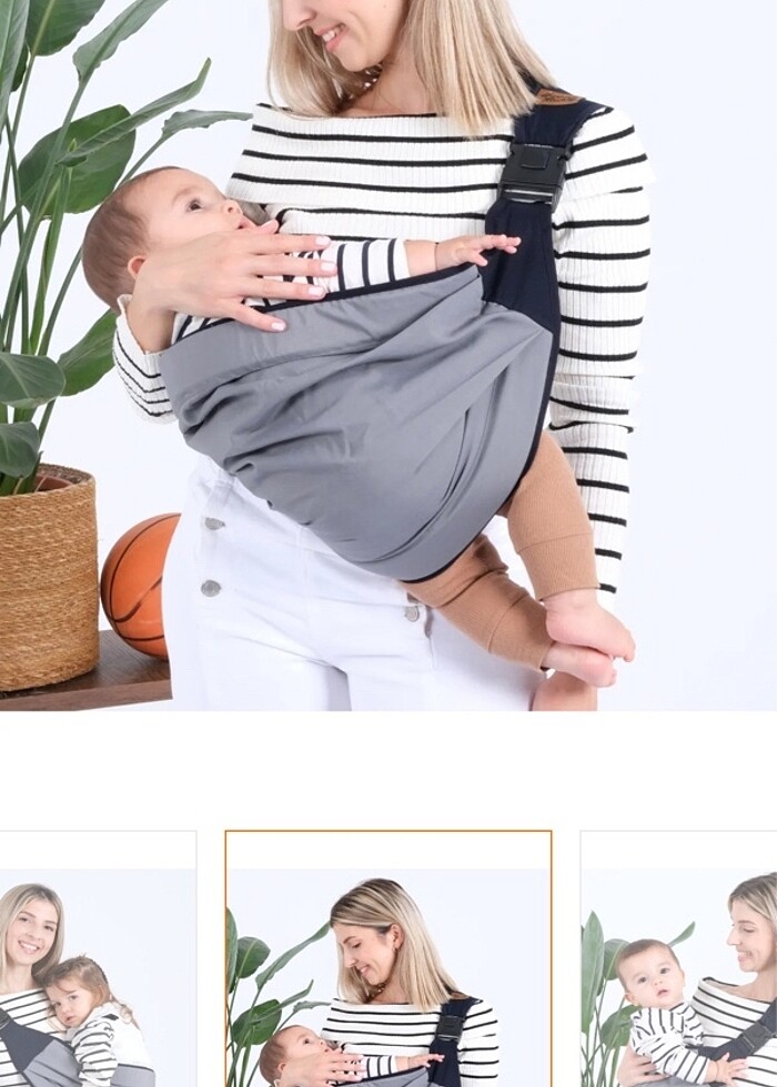 Sling bebek taşıyıcı - Görsel 4