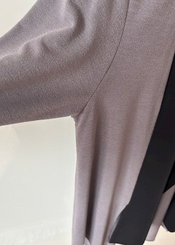 Gri Uzun Kesim Kadın Blazer Ceket - Görsel 5