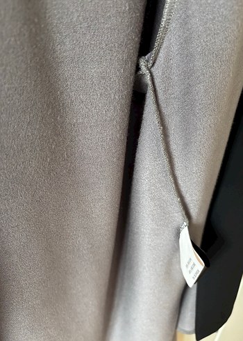 Gri Uzun Kesim Kadın Blazer Ceket - Görsel 6