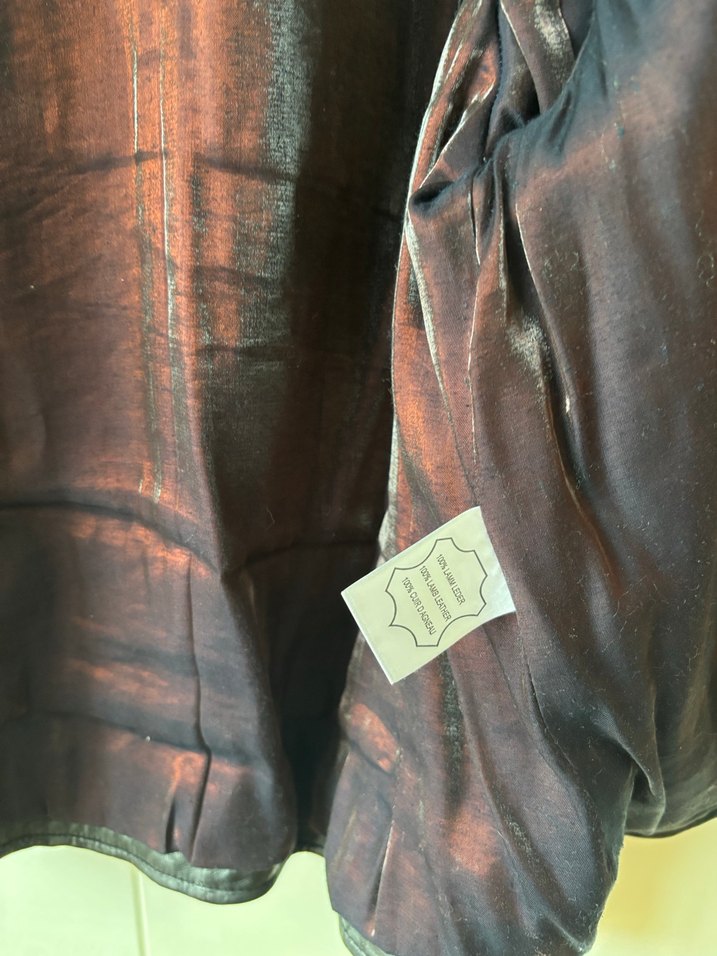 Kadın Siyah Deri Fermuarlı Ceket - Görsel 4