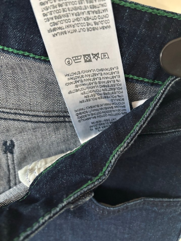 Lacivert Kemerli Kadın Kot Pantolon - Görsel 5