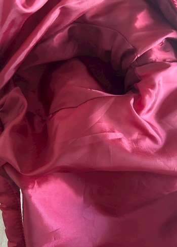 Kırmızı Fermuarlı Kadın Kışlık Mont - Görsel 7