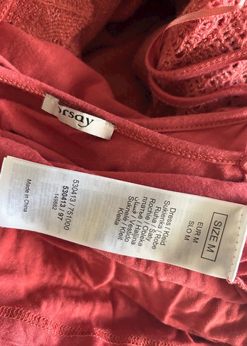 Bohem Tarzı Örgü Uzun mercan Elbise - Görsel 6