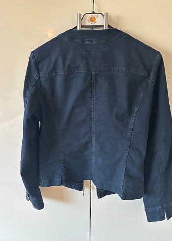 Nakışlı Kadın Denim Ceket - Görsel 7
