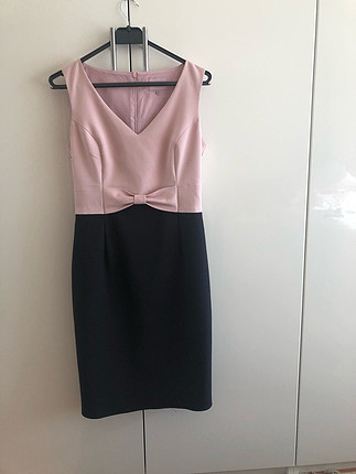 Pembe Siyah Elbise 38
