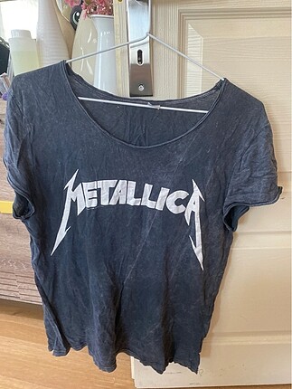 Metallica eskitme salaş tişört