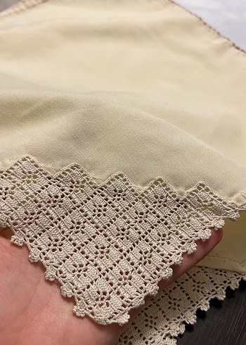 Nakışlı Bej Masa Örtüsü - Görsel 3