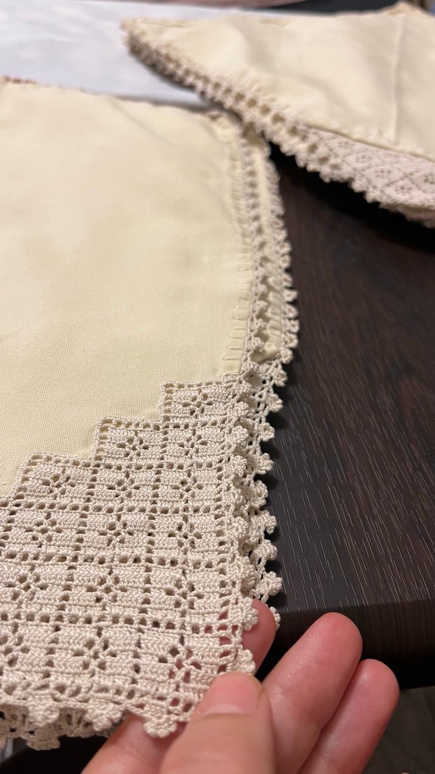 Nakışlı Bej Masa Örtüsü - Görsel 2