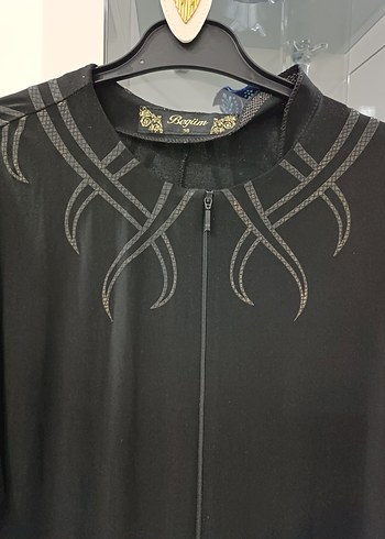 Uzun Kollu Siyah Gotik Kadın Elbisesi - Görsel 2