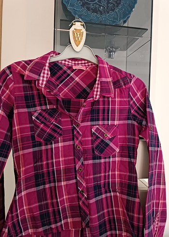 Renkli Bohem Uzun Kollu Kız Gömlek - Görsel 8