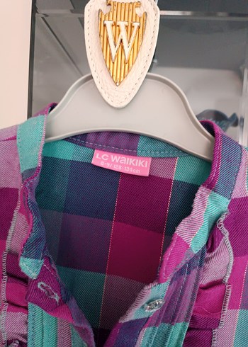 Renkli Bohem Uzun Kollu Kız Gömlek - Görsel 2