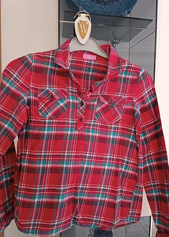 Renkli Bohem Uzun Kollu Kız Gömlek - Görsel 6