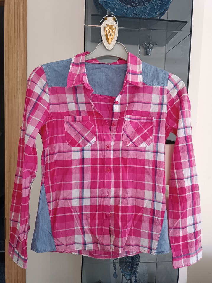 Renkli Bohem Uzun Kollu Kız Gömlek - Görsel 3