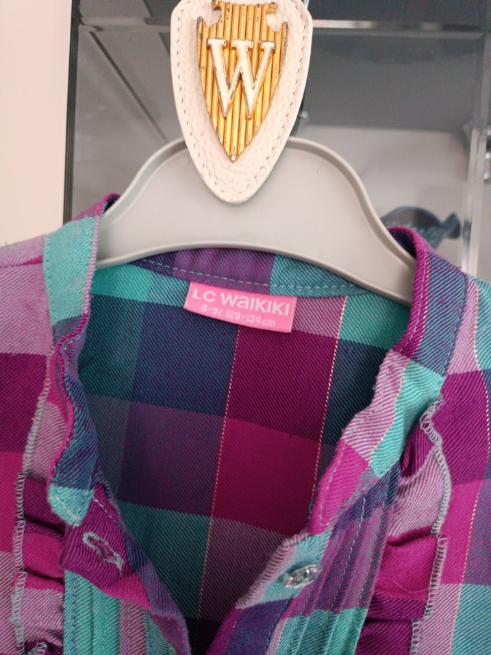 Renkli Bohem Uzun Kollu Kız Gömlek - Görsel 2