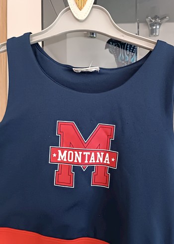 Kadın Lacivert Kırmızı Mini Crop Top - Görsel 2