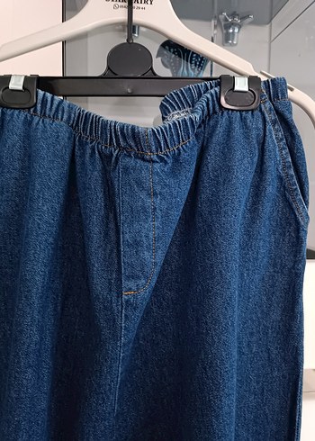 Ayarlanabilir Kemerli Hamile Kot Pantolon - Görsel 3