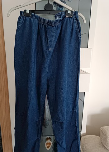 Ayarlanabilir Kemerli Hamile Kot Pantolon - Görsel 2