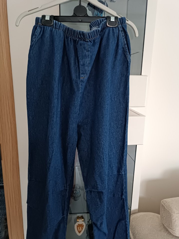 Ayarlanabilir Kemerli Hamile Kot Pantolon - Görsel 2