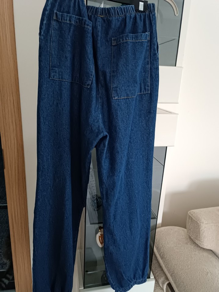 Ayarlanabilir Kemerli Hamile Kot Pantolon - Görsel 4