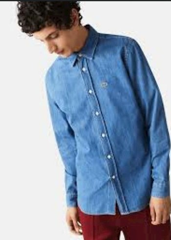xxl Beden Lacoste denim gömlek