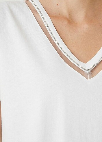 m Beden beyaz Renk Network tshirt