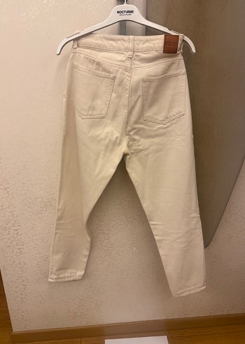 Bej Kadın Midi Boy Regular Fit Kot Pantolon - Görsel 2